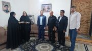 دیدار مسئولان بنیاد شهید لرستان با خانواده شهید «مهدی حیدری»