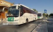 استقرار۶۰۰ دستگاه اتوبوس در پایانه برکت مهران برای بازگشت زوار اربعین