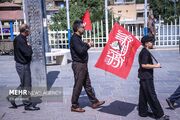 ضیاءآباد در مسیر کربلا؛ دلدادگان حسینی به راه افتادند