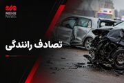 تصادف پیکان با عابر در اتوبان فرودگاه اصفهان ۵ مصدوم داشت
