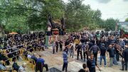 آئین سنتی «عَلَم‌ واچینی» در روستای ماشک تهرانچی برگزار شد