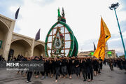 آیین عزاداری و نخل‌برداری شهادت امام رضا(ع) در مهریز