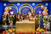 جشن تولد فرزندان شهدای جنگ اخیر در جمکران