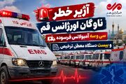 آژیر خطر ناوگان اورژانس قم؛ ۳۳ آمبولانس فرسوده و ۲۰ دستگاه معطل ترخیص
