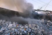 آتش سوزی گسترده انبار ضایعات شرق مشهد پس از ۴ ساعت مهار شد