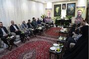 دیدار جمعی از نمایندگان ادوار مجلس با خانواده شهید لاریجانی