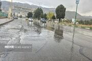 آغاز بارش پاییزی در یاسوج