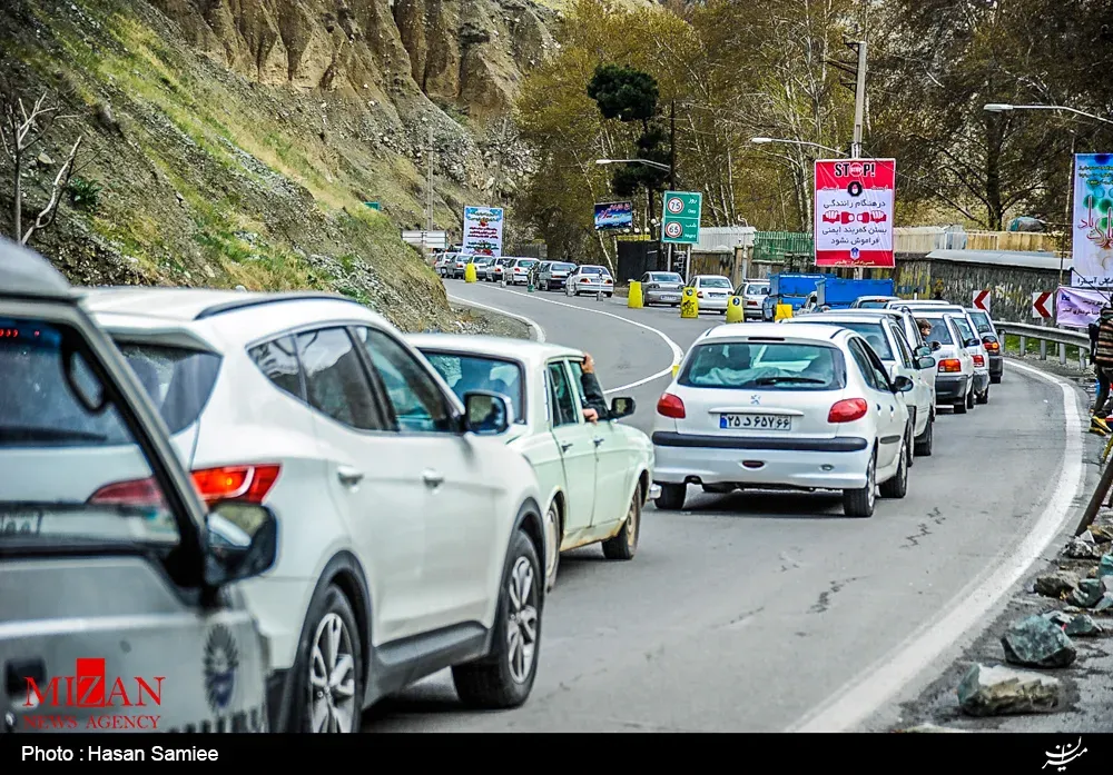 ترافیک روان در محورهای شمال؛ تردد در چالوس نیز عادی است