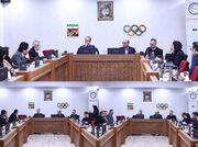 نشست مسئولان کمیته ملی المپیک با رشته‌های تنیس روی میز، والیبال و وزنه‌برداری
