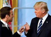 مکرون تهدید به مسدود کردن دسترسی واشنگتن به بازارهای اروپایی کرد