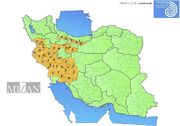 صدور هشدار نارنجی هواشناسی برای ۲۵ استان