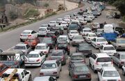 ترافیک سنگین در ۵ محور اصلی کشور و لغزندگی جاده‌ها در ۲۲ استان