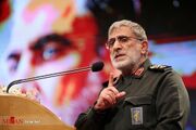 سردار قاآنی: از تنگه هرمز تا باب المندب و از خلیج فارس تا دریای سرخ کمربند امنیتی جدید مقاومت خواهد بود