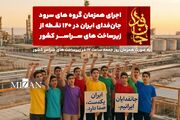 اجرای همزمان سرود «جان‌فدای ایران» در ۱۲۰ نقطه از زیرساخت‌های کشور