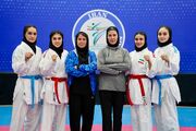 کاراته قهرمانی آسیا| صعود کومیته تیمی بانوان ایران به فینال
