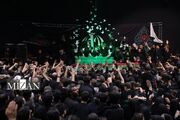 مراسم وداع با پیکر رهبر شهید انقلاب اسلامی در جوار حسینیه امام خمینی (ره) برگزار شد