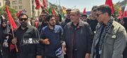 حضور رئیس سازمان انرژی اتمی در مراسم تشییع رهبر شهید انقلاب اسلامی