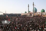 از مسجد جمکران تا حرم کریمه اهل بیت (س)؛ روایت وداع مرد قم با پرچمدار مقاومت