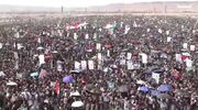 راهپیمایی عظیم شهروندان یمنی در صعده