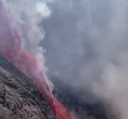 ثبت رفتار نادر جریان گدازه در آتشفشان اتنا