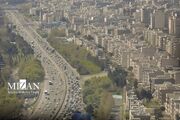 ترافیک سنگین در آزادراه قزوین - کرج - تهران
