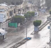 بارش شدید باران در غزه رنج آوارگان را تشدید کرد