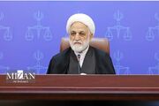 رئیس دستگاه قضا: پرونده‌های مرتبط با ادعای اعمال نفوذ در قوه قضاییه، جعل عنوان مقامات قضایی و وطن‌فروشان با قاطعیت و سریع مورد بررسی قرار می‌گیرند