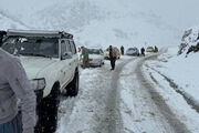 بارش برف و باران در محورهای شمالی و ترافیک سنگین