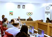 با حضور رئیس،دبیر کل کمیته و سرپرست کاروان؛نشست هماهنگی کادر سرپرستی بازیهای داخل سالن و هنر های رزمی ریاض 2026 برگزارشد | کمیته ملی المپیک جمهوری اسلامی ایران