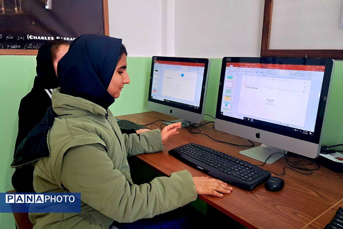 افتتاح سایت رایانه در مدرسه دخترانه موعود ملارد