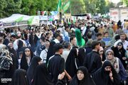 برگزاری باشکوه «مهمانی کیلومتری غدیر» در کرمانشاه با مشارکت گسترده مردم و دانش‌آموزان