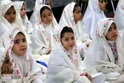 طنین بندگی در جشن تکلیف دانش‌آموزان دختر شهرستان قرچک