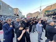 حضور امام جمعه و شهردار کاشمر در مراسم مقتل خوانی روستای طرق