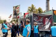خدمت رسانی و پذیرایی موکب شهدای چهاردانگه از زائران مراسم تشییع رهبر شهید