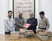 اهدای میراث پدری توسط ذاکر اباعبدالله الحسین (ع) به کتابخانه رضوی