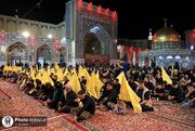 نوای «علم‌کشی» شیعیان افغانستان در آستان مقدس رضوی