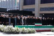 کارگزاران جمهوری اسلامی در حاشیه مراسم نماز بر پیکر رهبر شهید چه گفتند؟/ تداوم مسیر آرمان‌های رهبر شهید
