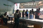 نخستین موکب رضوی باروق میزبان زائران اربعین شد