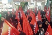 برافراشتن پرچم‌های سرخ انتقام در آیین عزاداری زنان نوغان
