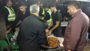 خدمت رسانی موکب بزرگ مردم نیشابور در مسیر برگشت زائران حرم مطهر رضوی