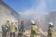 حریق انبار کارتن در مشهد