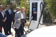 افتتاح ایستگاه شارژ خودروهای برقی با انرژی خورشیدی در مشهد
