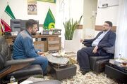 دیدار مدیر آشپزخانه و مهمانسراهای حضرت رضا (ع) با خادمان و مراجعان