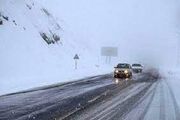 برف و باران در جاده‌ ۱۹ استان کشور