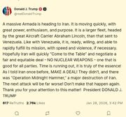 ترامپ مجددا ایران را تهدید کرد: حمله بعدی بسیار بدتر خواهد بود/ ایران سریعا پای میز مذاکره بیاید