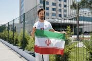 جام جهانی ۲۰۲۶ / سلبریتی آمریکایی پرچم ایران را بالا برد