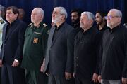 عکس / تصویری از دبیر شورای عالی امنیت ملی و فرماندهان سابق سپاه در مراسم تشییع رهبر شهید