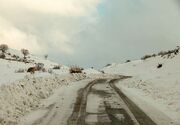 بارش برف و باران در اغلب جاده‌ها