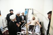 عیادت مسئولان حوزوی فارس از مبلغ ایثارگر و جهادی سانحه دیده