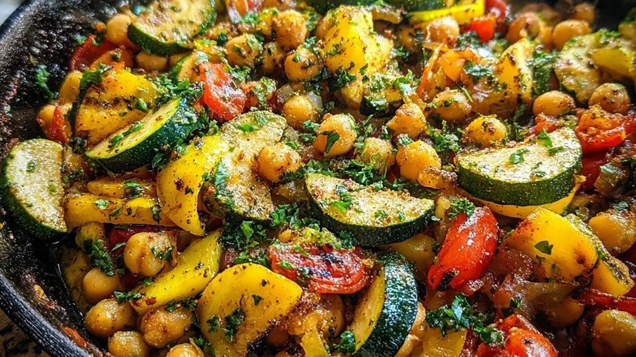 خوراک نخود و کدو سبز؛ شام سبک و سریع برای روزهای پرمشغله